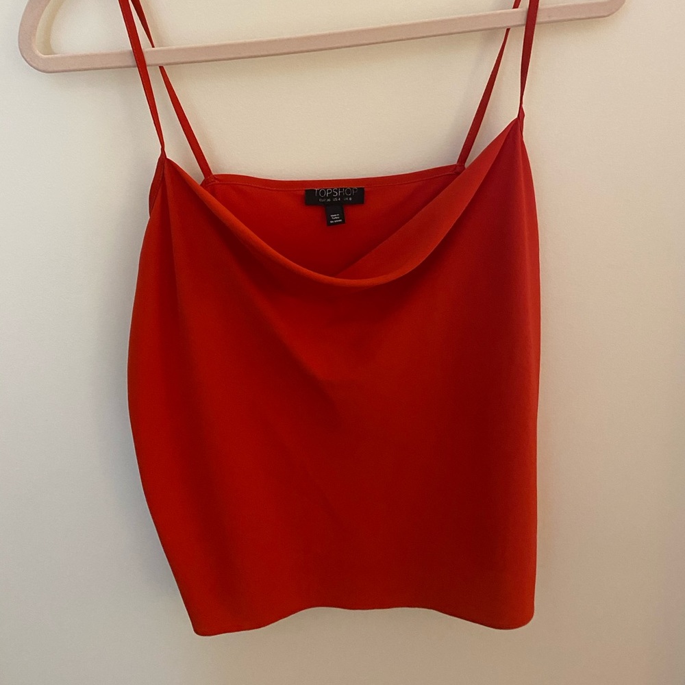 red topshop top